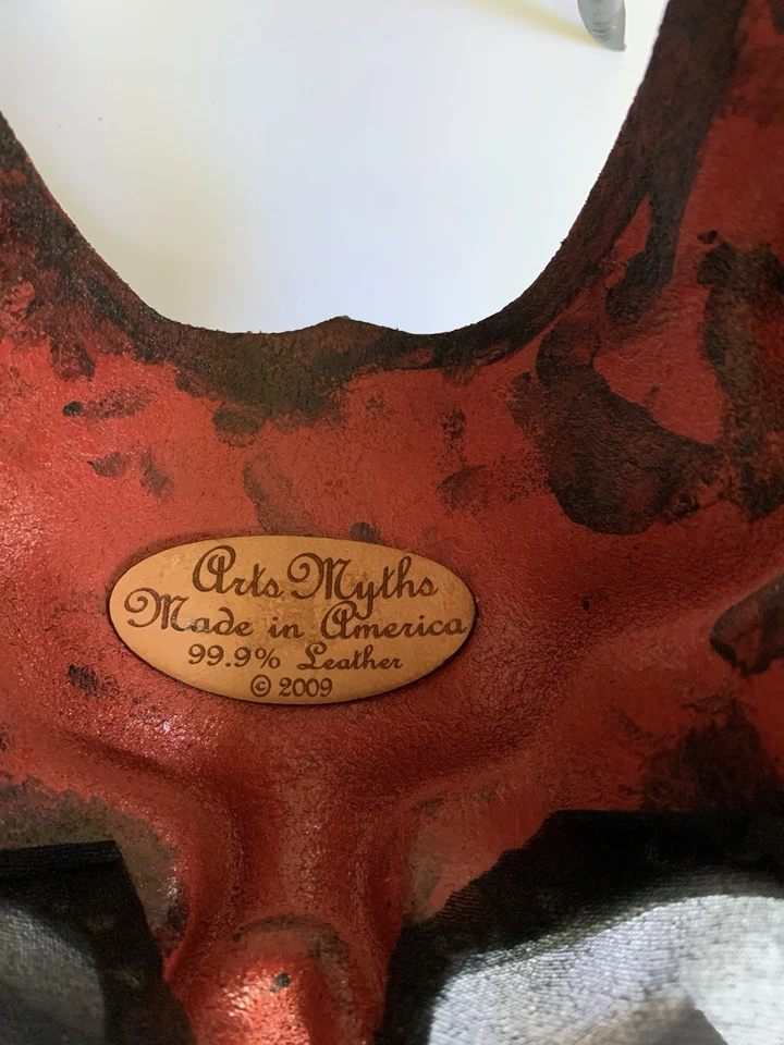 Leather Devil Horns Masquerade Mask Arts Myth Plague Nose Mask - Image 4 of 4