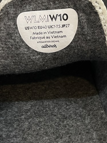 Allbirds Wool Lounger Pantolette Damen, Größe 10 Farbe Stony Black - Bild 4 von 5
