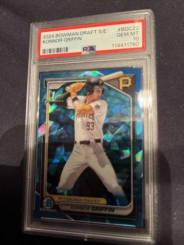 2024 Bowman Draft Sapphire Konnor Griffin Pittsburgh Pirates PSA 10 Top Prospect