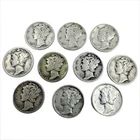 LOT of 10 Silver Mercury Dimes 90% Junk Constitutional Silver
