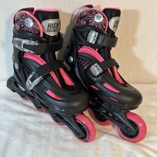 Rollerblade MICROBLADE G Adjustable Size 2-5 Fitness Inline Skate - Pink/ Black