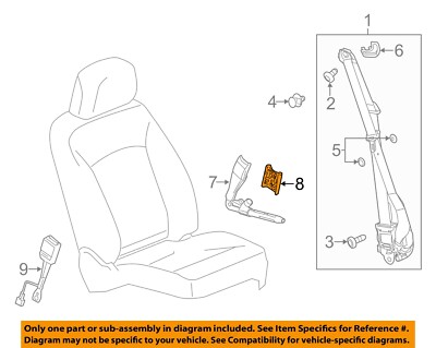 GM OEM 14-19 CTS,ELR Restraint Systems Front Seat Belts-Tensioner Cover 22962703