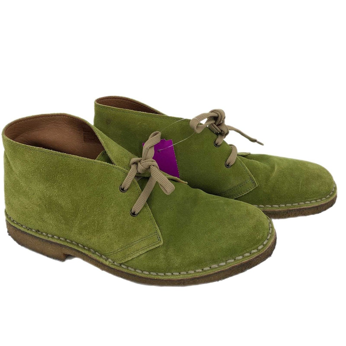 Classic Green Leather Chukka Boots | Men\'s Size 7.5 Leather Chukka Boots- Green by Lethato main image 3