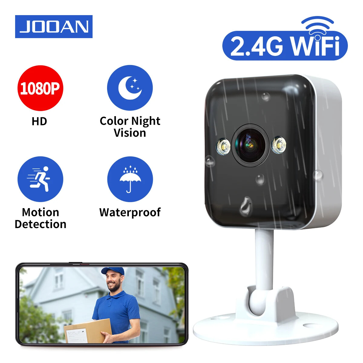 Outdoor 1080P Wifi IP CCTV Surveillance Waterproof Mini Security Camera