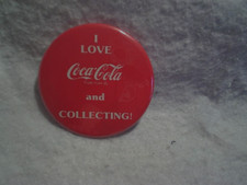I LOVE COCA-COLA AND COLLECTING PIN BACK BUTTON 3