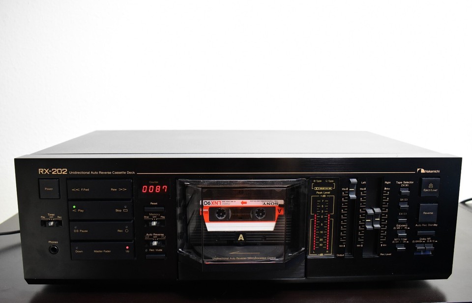 Nakamichi RX202 Unidirectional Auto Reverse Stereo Cassette Deck eBay