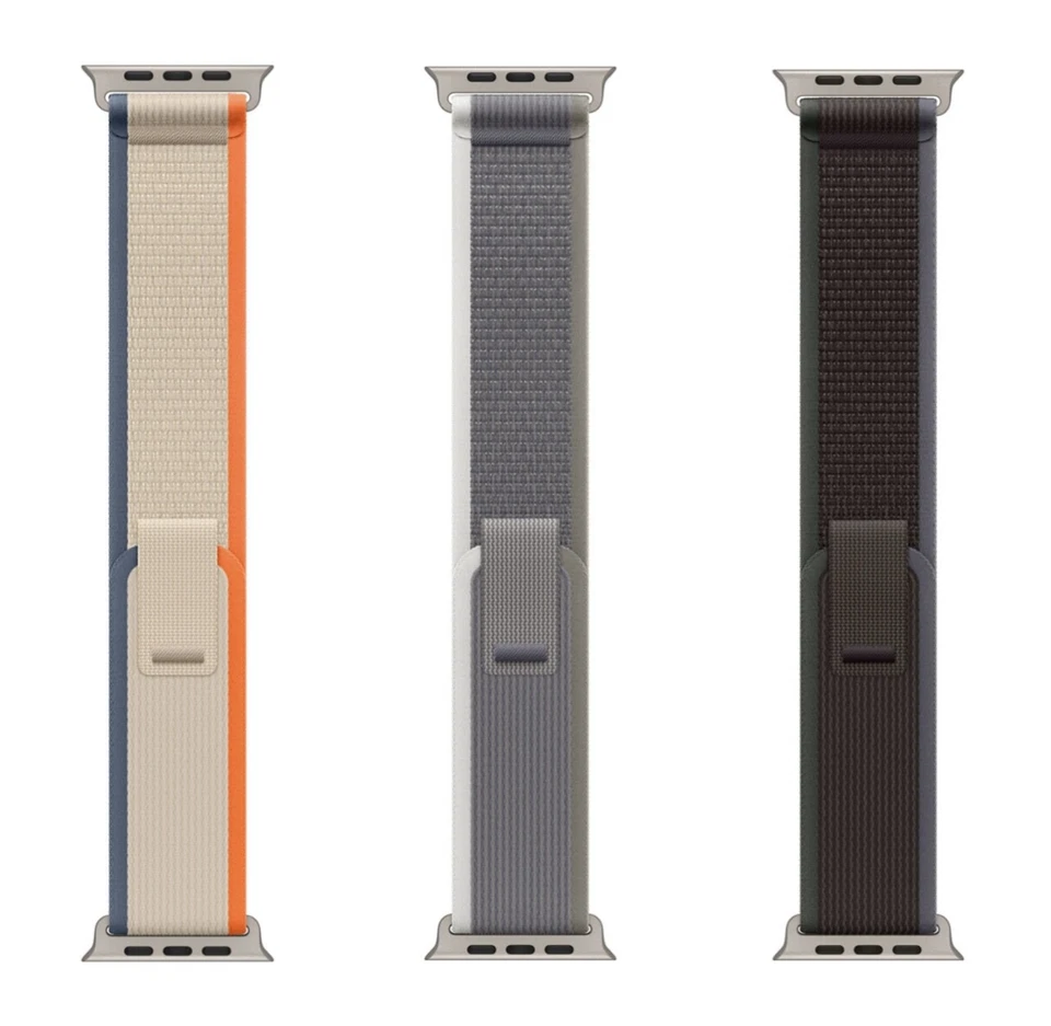 Genuine Apple Watch Ultra Trail Loop Band Strap 49mm 46mm 45mm Natural Titanium - Image 4 of 4