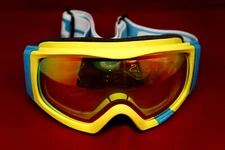 FIVEFORTY/540 SNOW YELLOW GLOWSTICK SKI SNOWBOARD MIRRORED DOUBLE LENS GOGGLES!