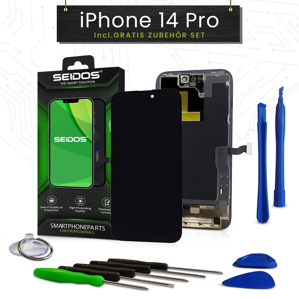 TFT Display für iPhone 14 PRO Retina TFT Bildschirm 3D Touch NEU 6,1" SEIDOS