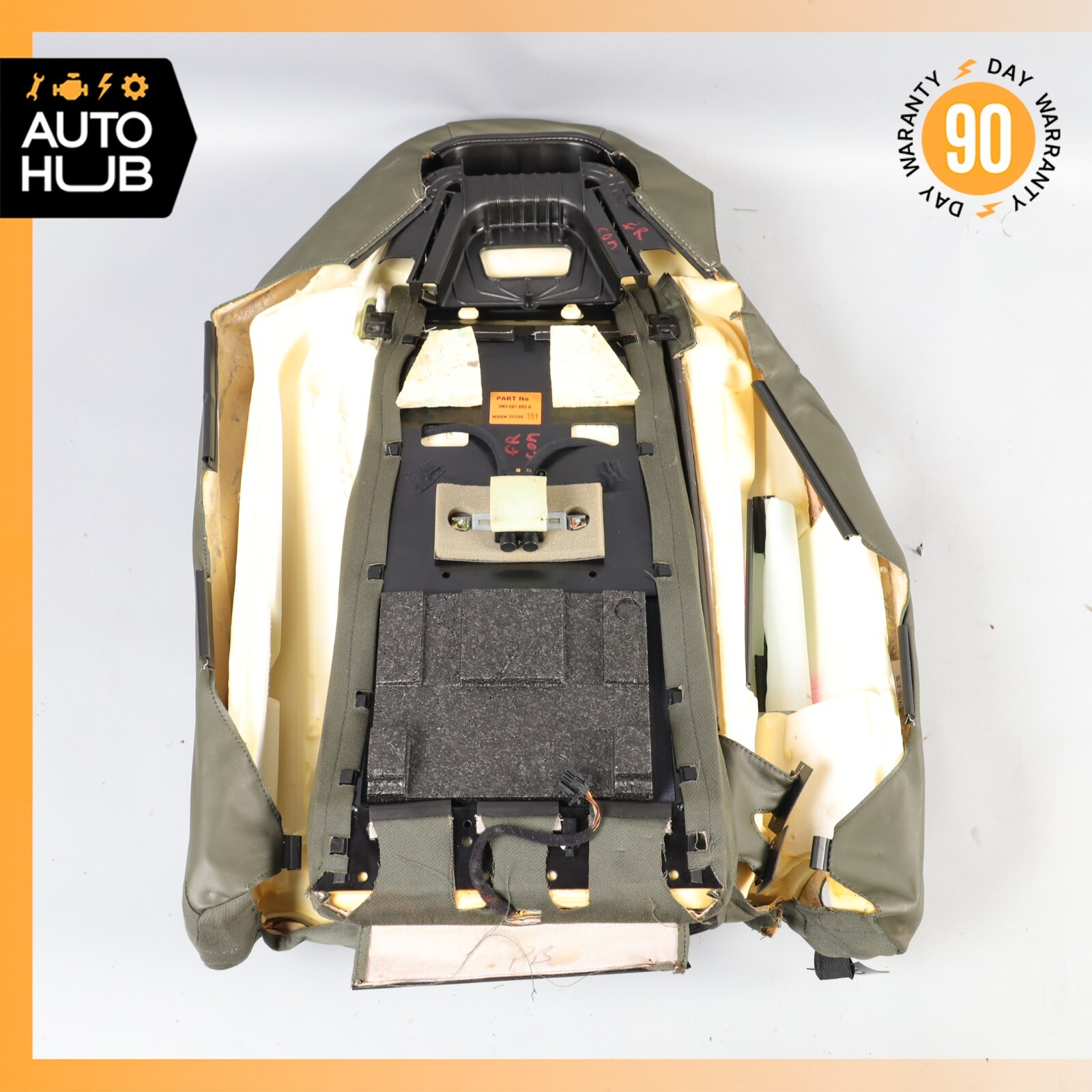 07-09 Bentley Continental GT GTC Front Right Side Seat Upper Back Cushion OEM
