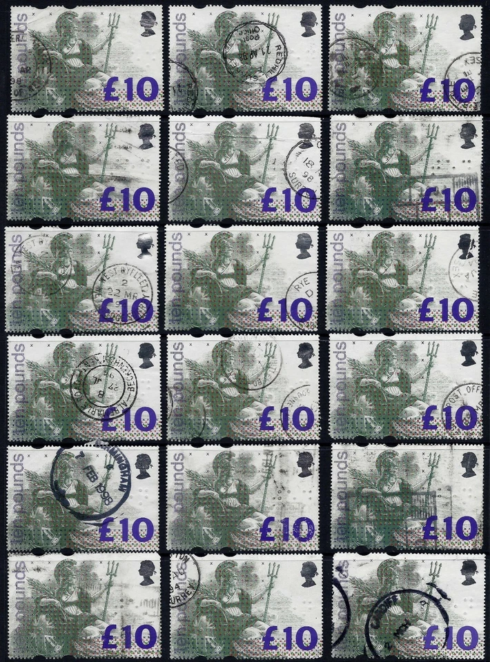 GB 1993 SG1658 £10 BRITANNIA PACK 28 USED CHOICE OF 28 STAMPS SPACE FILLER - VFU - Image 3 of 4