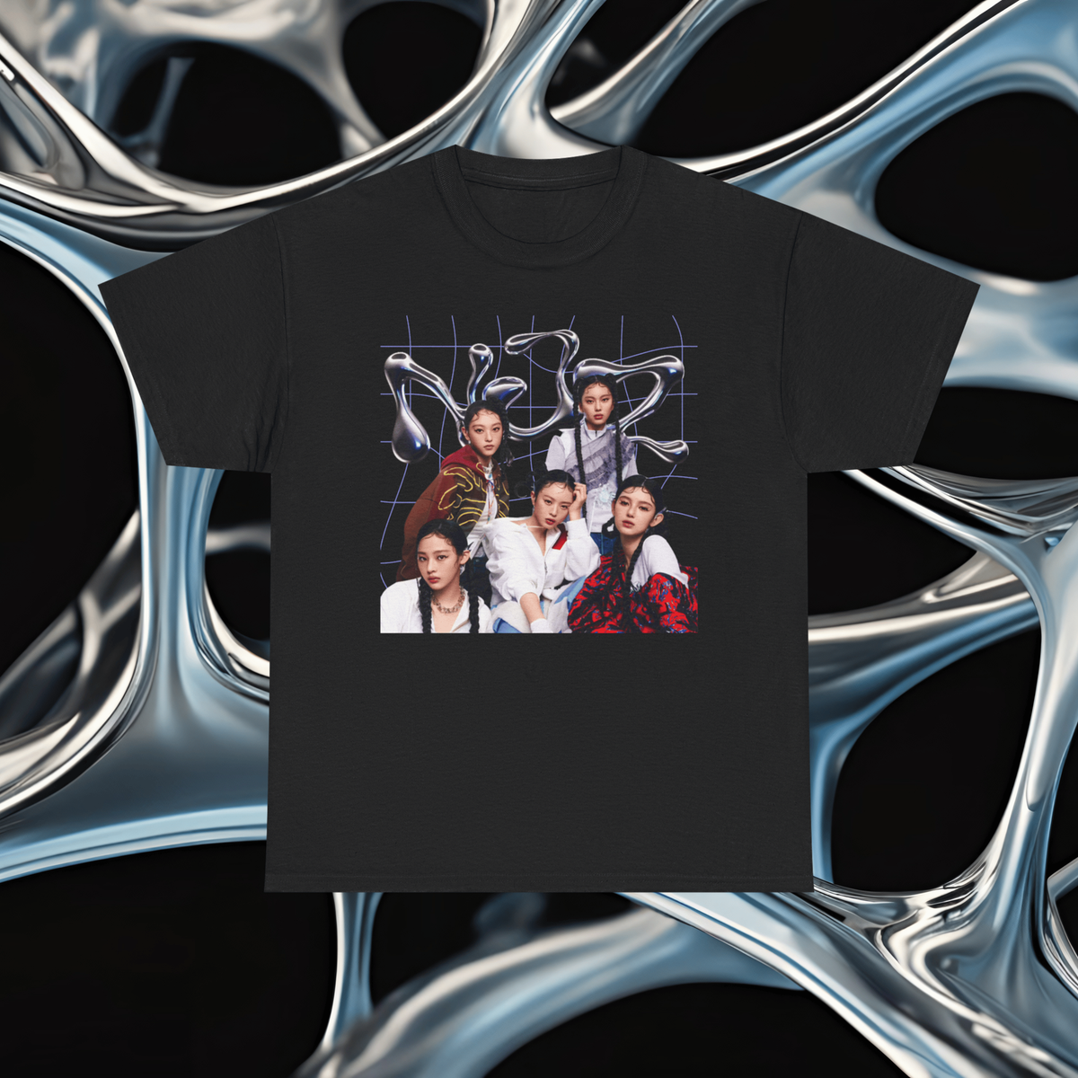 K-Pop Graphic Tee, NJZ Bootleg T-Shirt for Fans, Unisex KPop Shirt