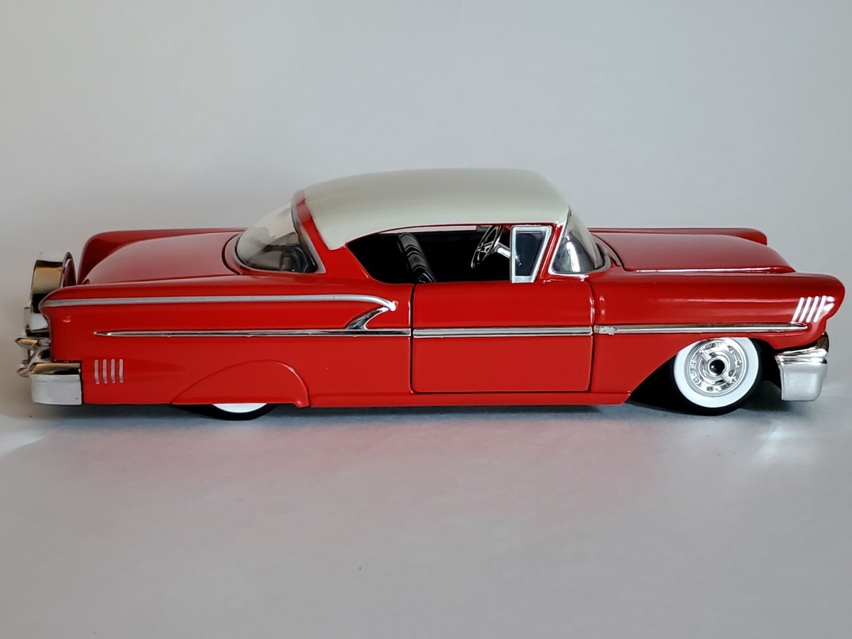 自動車 jada 1958 Chevy Impala 20thAnniversary Jada Street Low 1958 Chevy Impala Lowrider 1:24 Scale