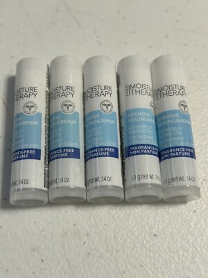 Avon MOISTURE THERAPY INTENSIVE LIP BALM Lot of 5 ~ New/Sealed ~ FREE SHIPPING