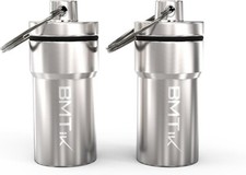 Medium Smell Proof Container Stash Capsule Air Tight - Discrete Herb Jar Tin, 2