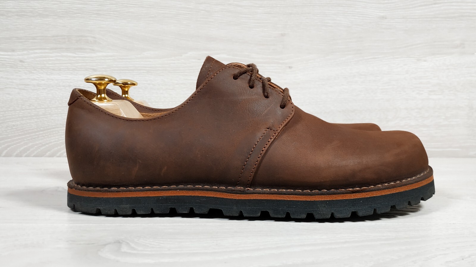 SAOLA Scarpe stringate derby Waldviertler Phönix in pelle marrone taglia 41 F unisex