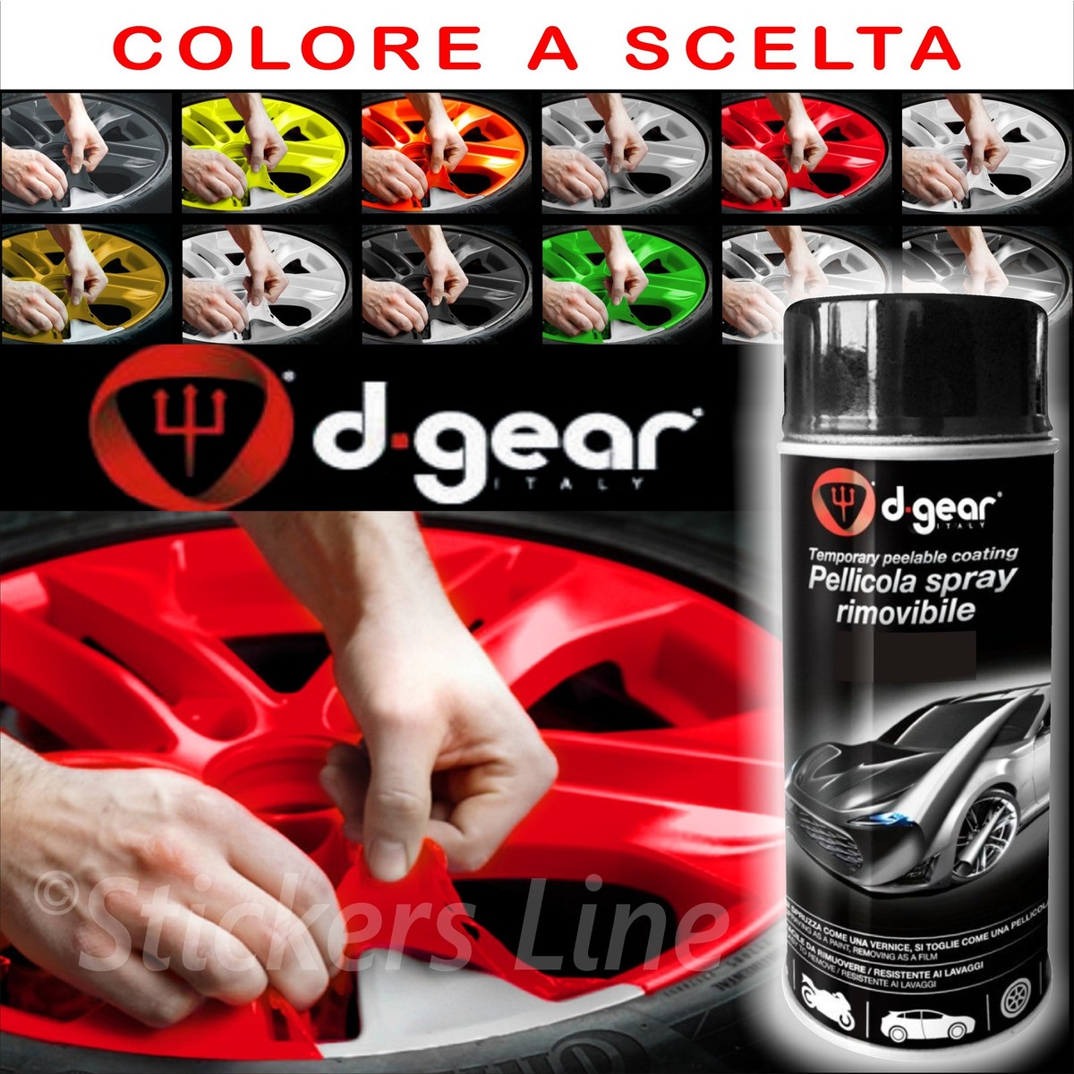 Vernice Spray D-Gear Rimovibile - Pellicola Pulibile, Per Decorazioni E Protezione Superfici - Foto 12