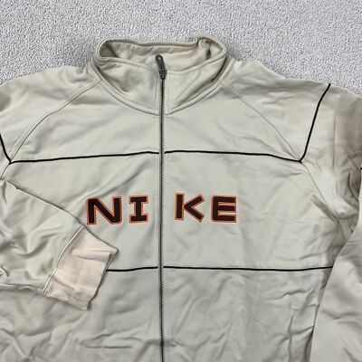 90s NIKE track jacket archive y2k 銀タグ M Vtg Retro 80s 90s Nike Grey Tag Label Nylon Track Jacket