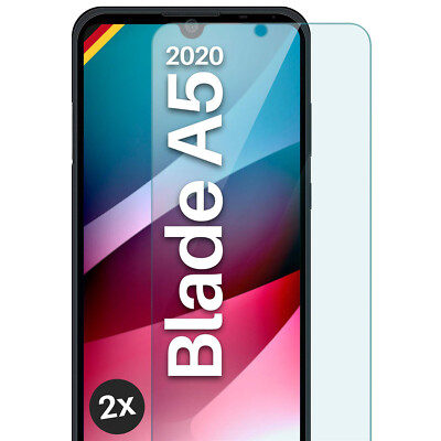 2x Echt Glas für ZTE Blade A5 2020 Panzerfolie Hartglas Premium Displayschutz