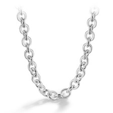 925 Sterling Silver Round Cable Chain Rolo Chain Necklace 6mm 16"-30" Men Women