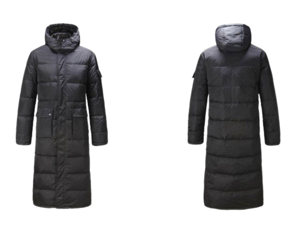 Winter Men Hooded Padded Puffer Warm Knee Length Cotton Jacket Long Parka Coat image 8