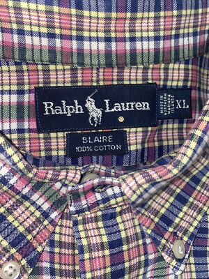 Men Polo Ralph Lauren Blaire Long Sleeve Button Down Shirt Size XL