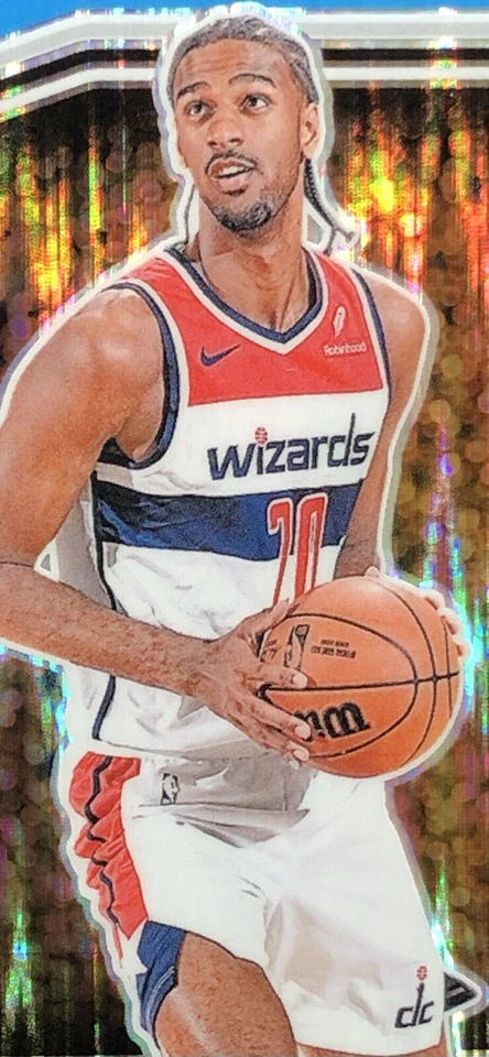 2024-25 Óptico Alexandre Sarr Clasificado Novato Vista previa Rosa Flash Prizm SSP RC #P-215 Foto 3 de 4