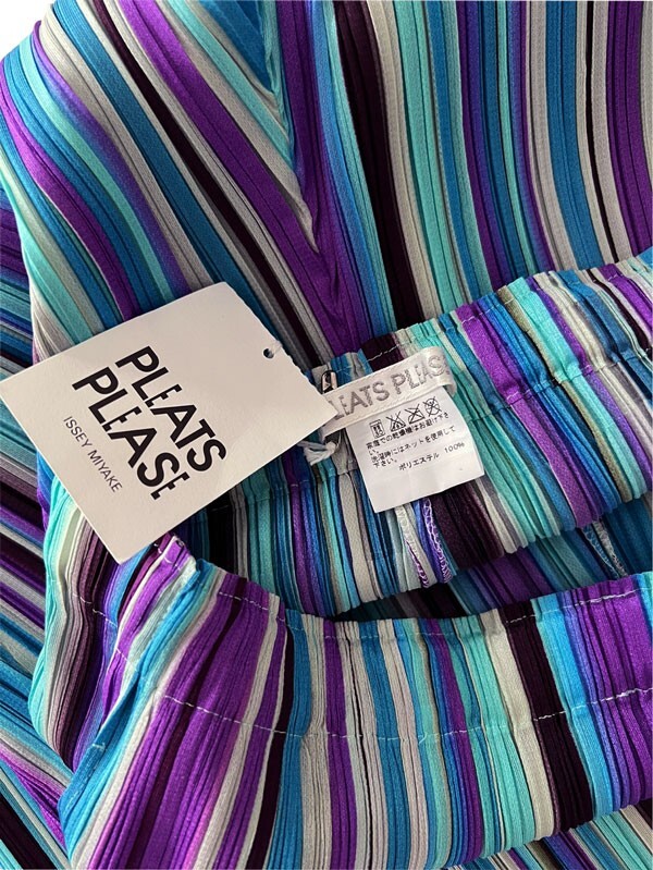 NWT! ISSEY MIYAKE Pleats Please Stripe Series Pants sz3 | eBay