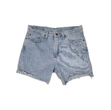 Vintage Wrangler Cut Off Shorts Jean Denim 32 Waist High Waisted Relaxed