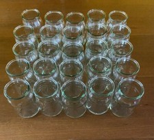 VASETTI IN VETRO VUOTI 25 PEZZI DIAMETRO BASE 5,5 cm ALTEZZA 9 cm SENZA TAPPI