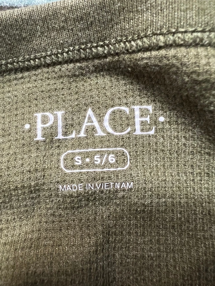 Camiseta cómoda manga larga escote redondo multicolor Place Boys talla Pequeño lote de 4 Foto 3 de 4