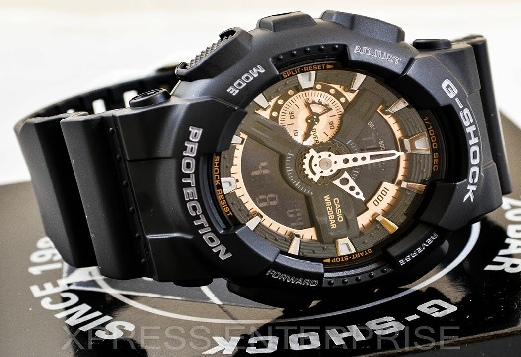 Casio G-Shock GA-110RG-1A Men's Wristwatch - Black for sale online | eBay