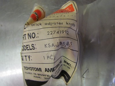 Genuine 22741912 Toyostove Kero-Sun Toyotomi Wick Adjuster Knob KSA-105