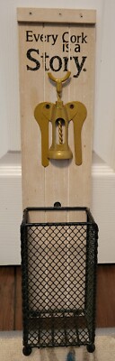 Wine Wall Decor Cork Holder New Home Wedding Bridal Shower Memory Gift Ideas 