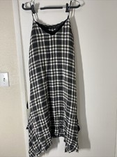 Zara Basic Collection Size Medium Checkered Dress Made In Turkey