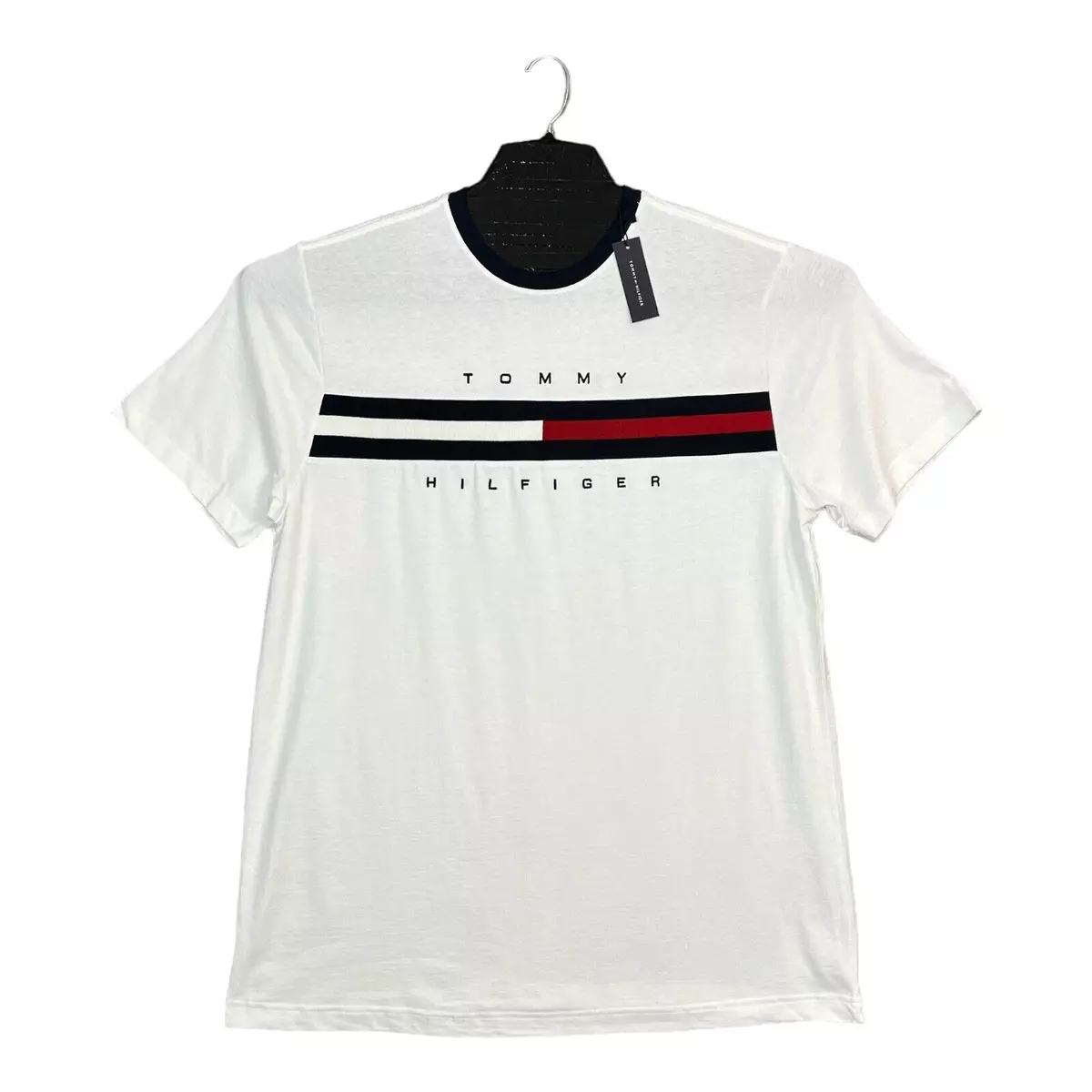 Tommy Hilfiger Back Logo Print Classic Fit T-shirt in White for Men