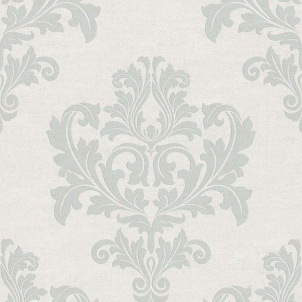 Rasch Textil Tapete Vlies Aristide 228235 Weiß Grau Glanz Stylisch Ornament-image