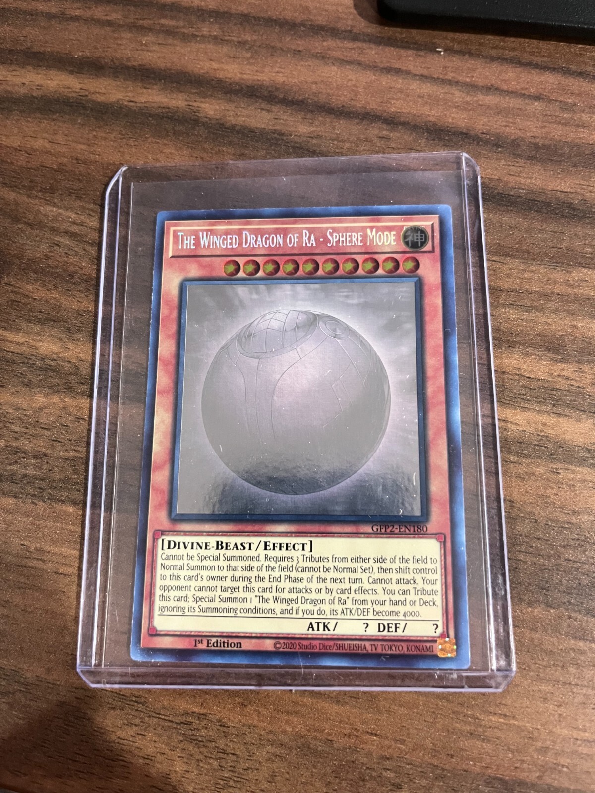 Yugioh Winged Dragon of Ra Sphere Mode GFP2-EN180 Ghost Rare 1st Edition NM