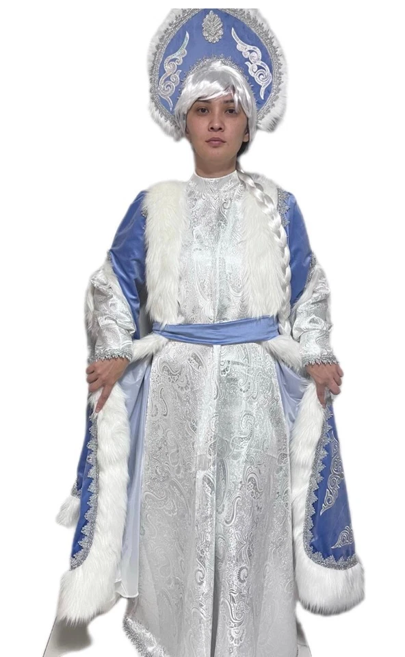 Traje de disfraz de la doncella de nieve Снегоручка супер качество Новый год talla M/L Foto 2 de 4