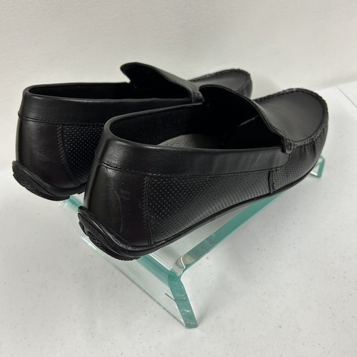Franco Fortini Men's Slip on Loafer Shoes Black Leather Size US 11 Memory Foam - Picture 3 of 17