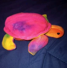 Stuffins Vintage Tye Dye Turtle Bean Bag Toy