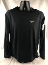 Rapha Men's Trail Long Sleeve Tee SIZE Large Black/Light Grey