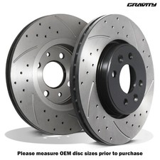 DISCHI FRENO ANTERIORI FORATI SCANALATI 280MM PER RENAULT MEGANE MK2 1.6 1.9 2.0 02-10