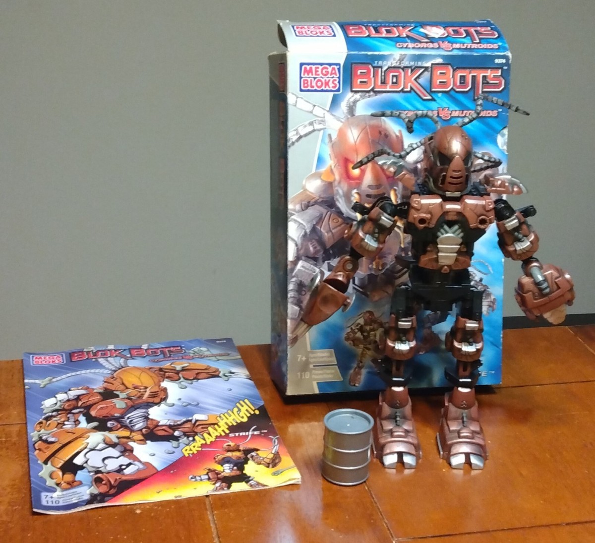 Mega Bloks Transforming Blok Bots 9374 Strife Mutroid Incomplete