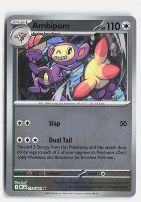 Ambipom 079/094 Phantasmal Flames Rare Pokemon Reverse Holo NM