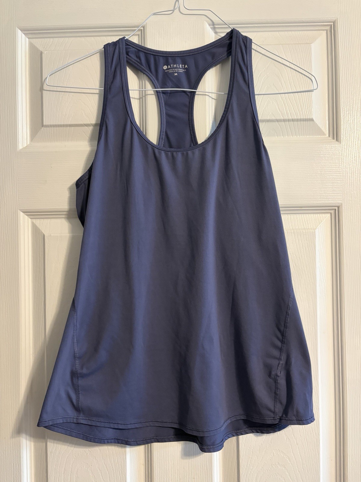 Athleta Periwinkle Blue Racerback Athletic Workout Tank Top Size Medium M