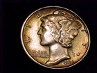 1936-S Mercury Dime, Extra Fine to nearly About Uncirculated grade