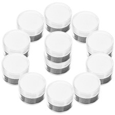 50 Pcs Small Plastic Jewelry Storage Boxes With Transparent Lid And Sponge