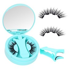 Magnetic Eyelashes with Applicator,Reusable Soft C 1 pair (Pack of 1), Black
