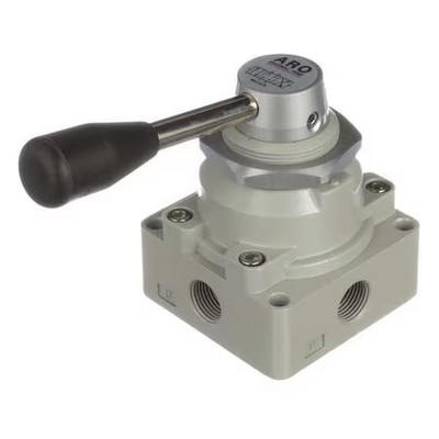 Aro M513lr Manual Air Control Valve, 4-Way, 3/8In Npt